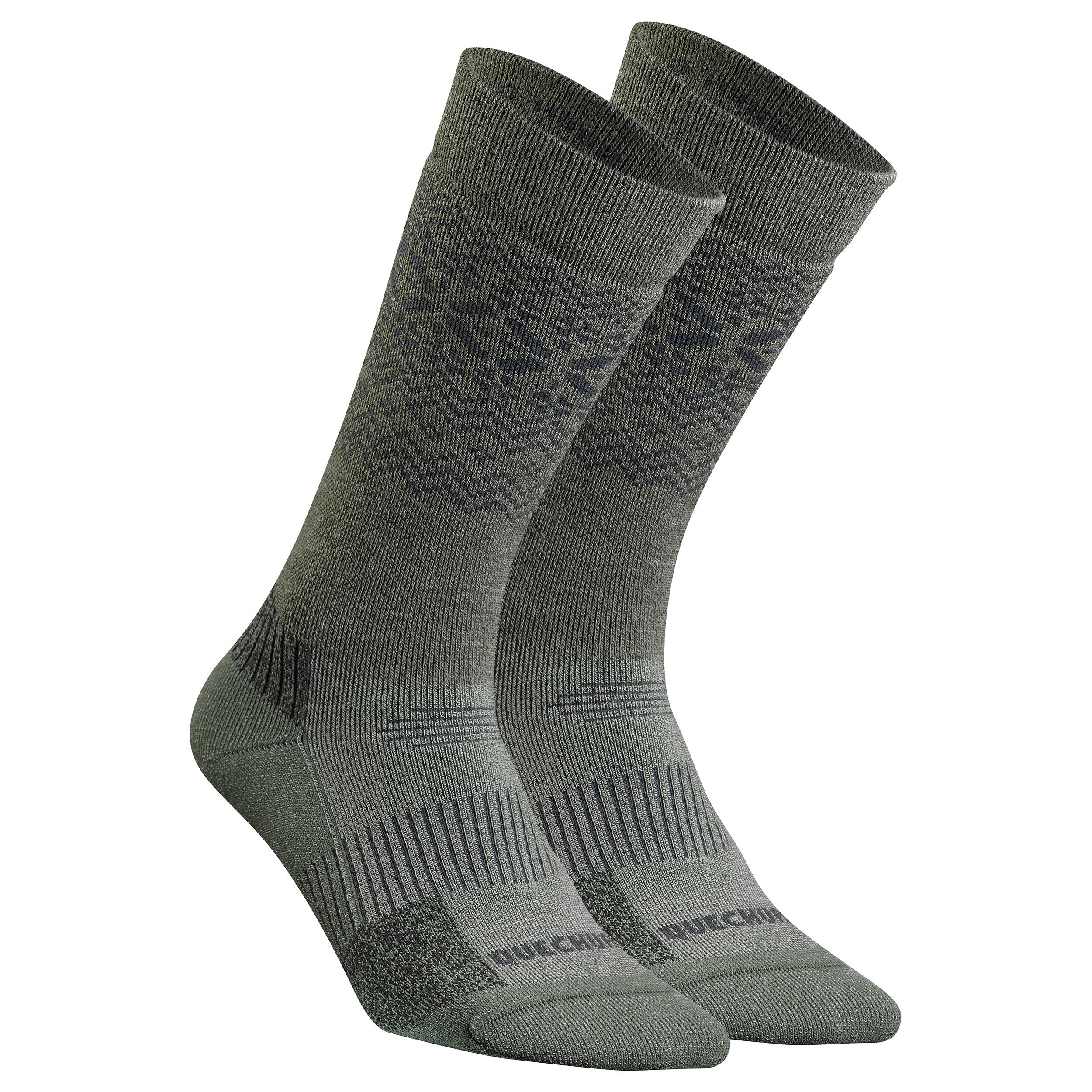 Warm  Hiking Socks - SH500 ULTRA-WARM MID - 2 Pairs 2/6