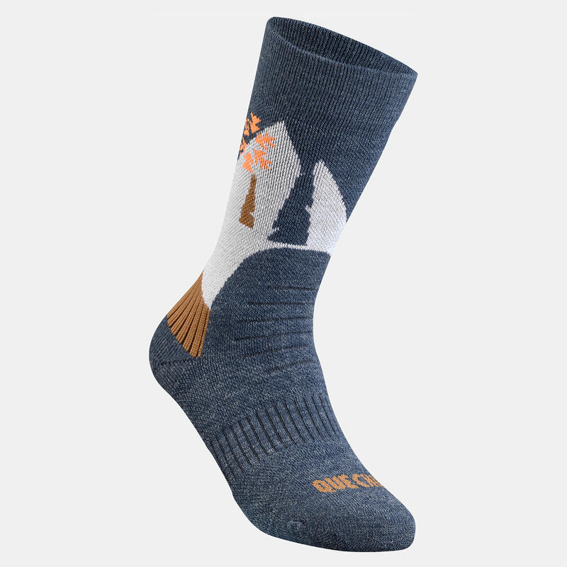 Çocuk Termal Çorap - 2 Çift - Pembe - SH100 Warm Mid