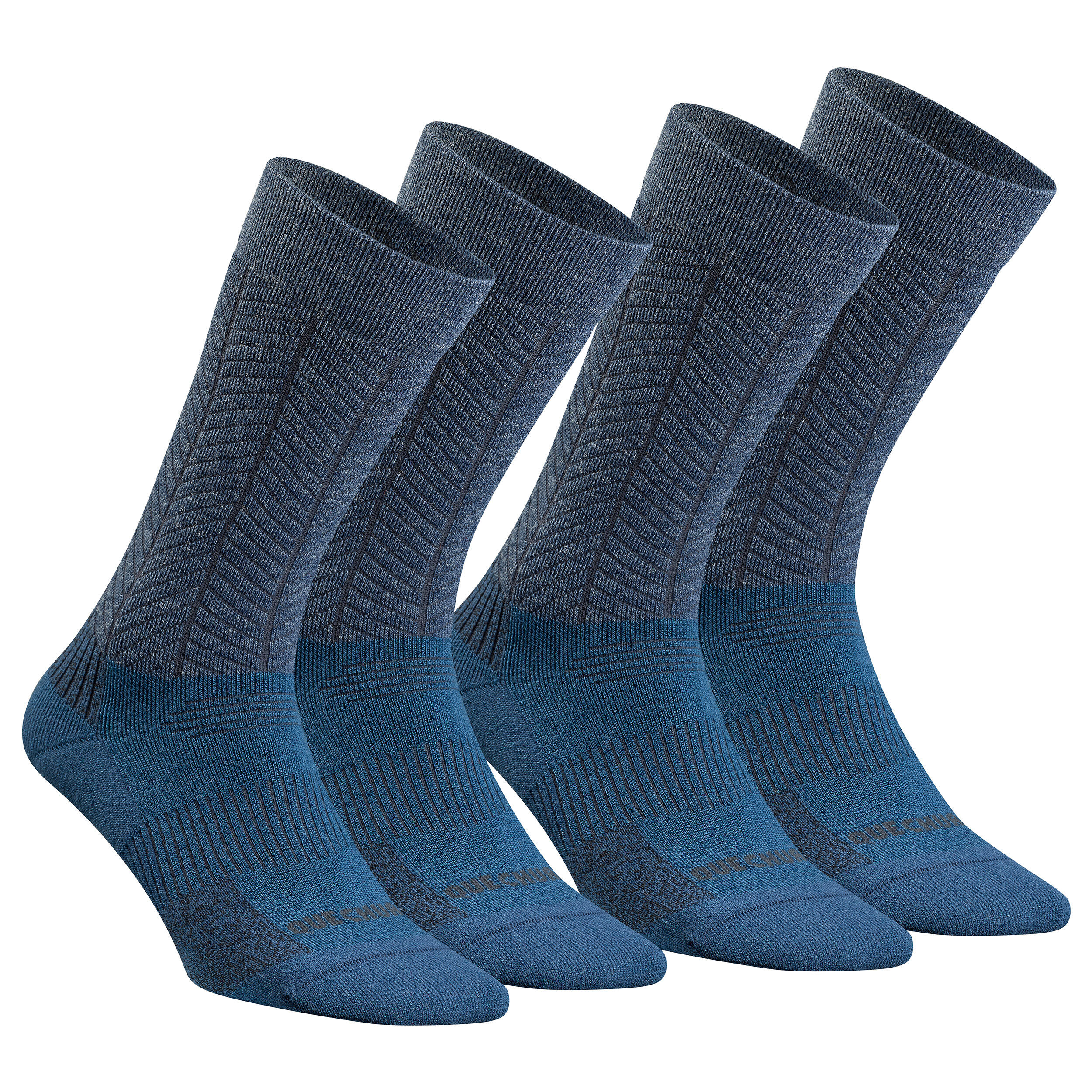 Chaussettes chaudes de randonn e SH500 U WARM MID adulte X 2