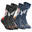 Chaussettes chaudes de randonnée - SH100 WARM MID - enfant X2 paires