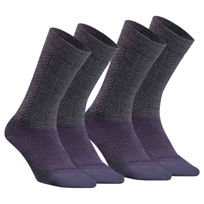Wandersocken Winterwandern SH500 Ultra-warm halbhoch 2 Paar Wandersocken Winterwandern SH500 Ultra-warm halbhoch 2 Paar