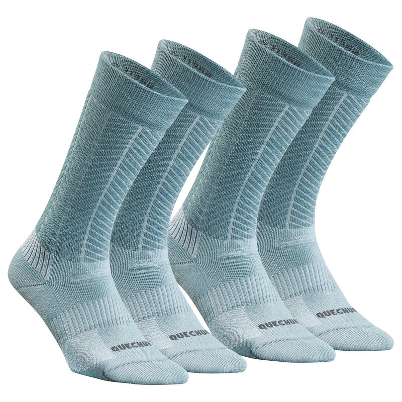 Turistické polovysoké ponožky SH 500 U-Warm 2 páry