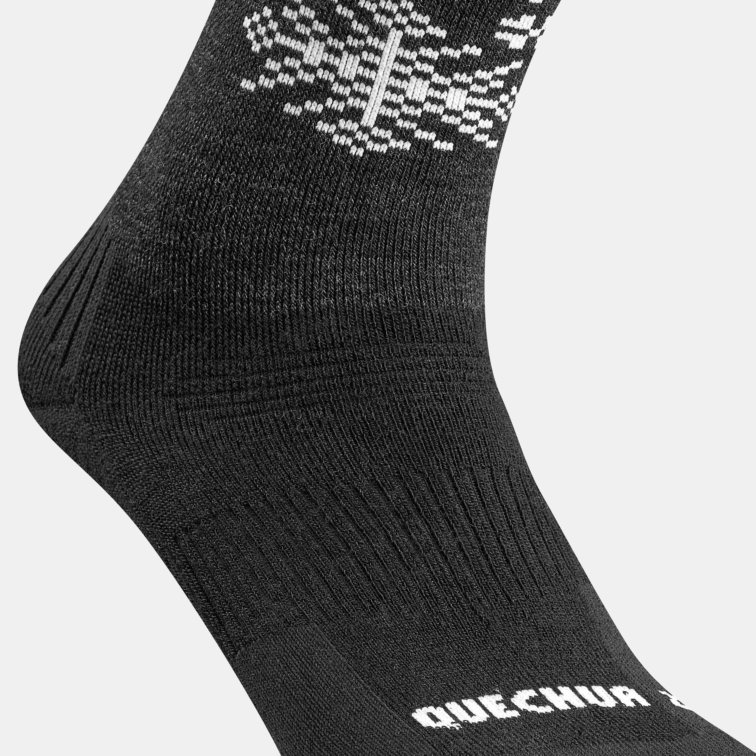 Warm  Hiking Socks SH500 Mid 2 Pairs 6/7