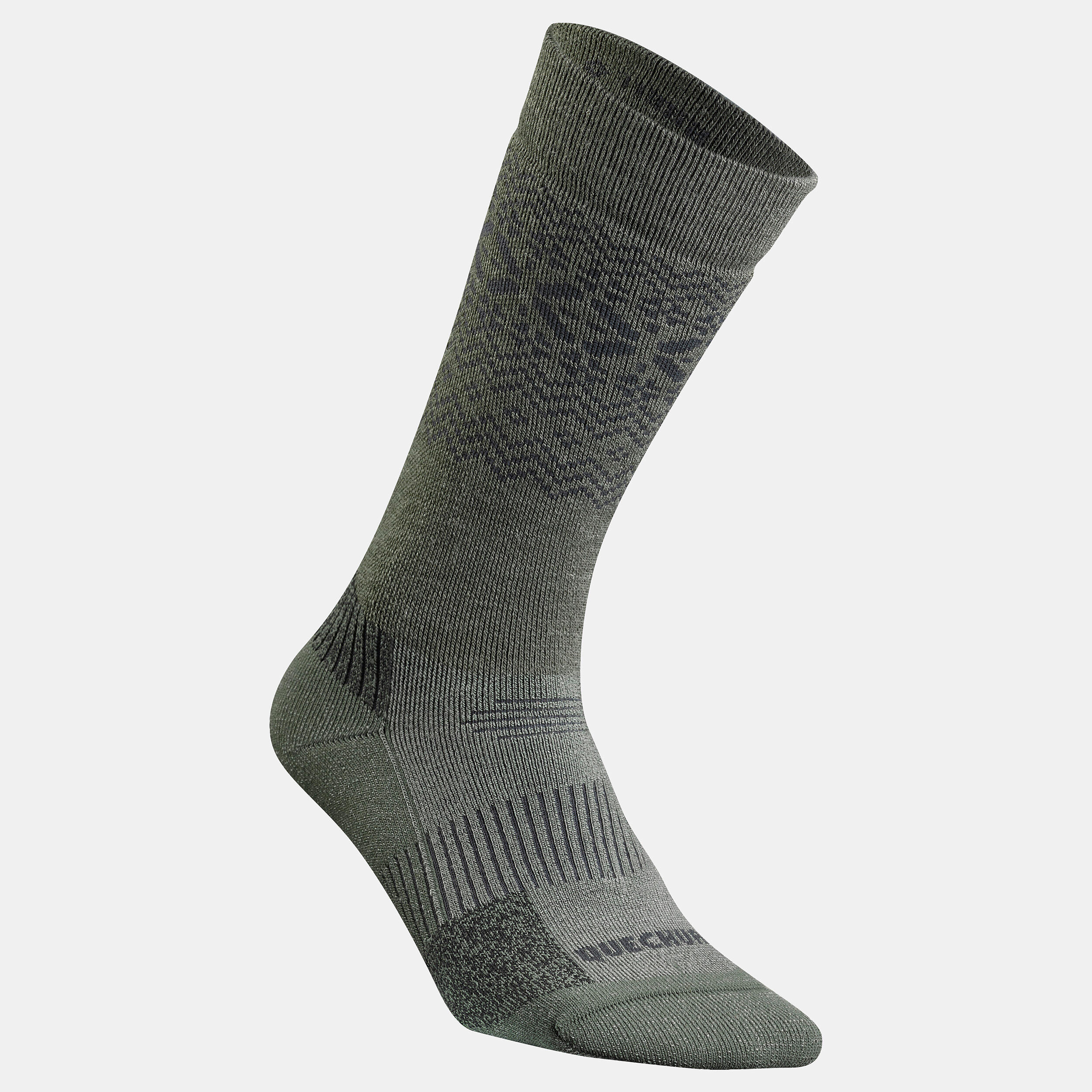 Warm  Hiking Socks - SH500 ULTRA-WARM MID - 2 Pairs 4/6