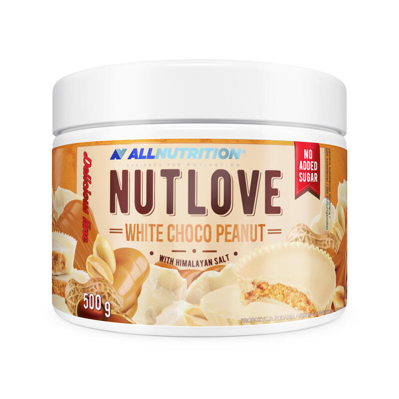 Krem do smarowania ALLNUTRITION NUTLOVE 500G WHITE CHOCO PEANUT