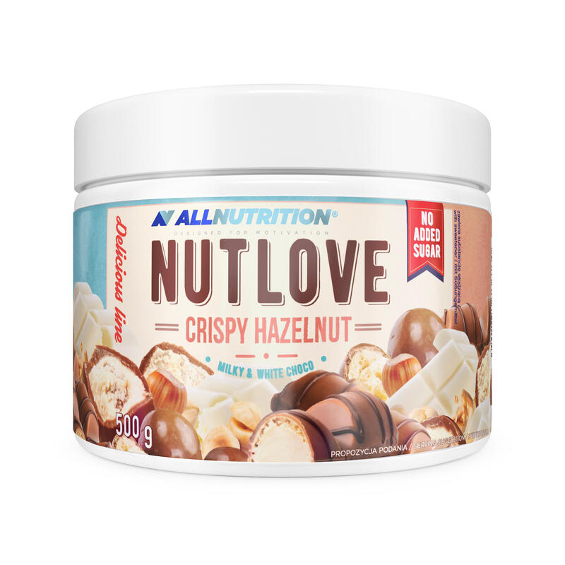 Krem do smarowania ALLNUTRITION NUTLOVE 500G CRISPY HAZELNUT