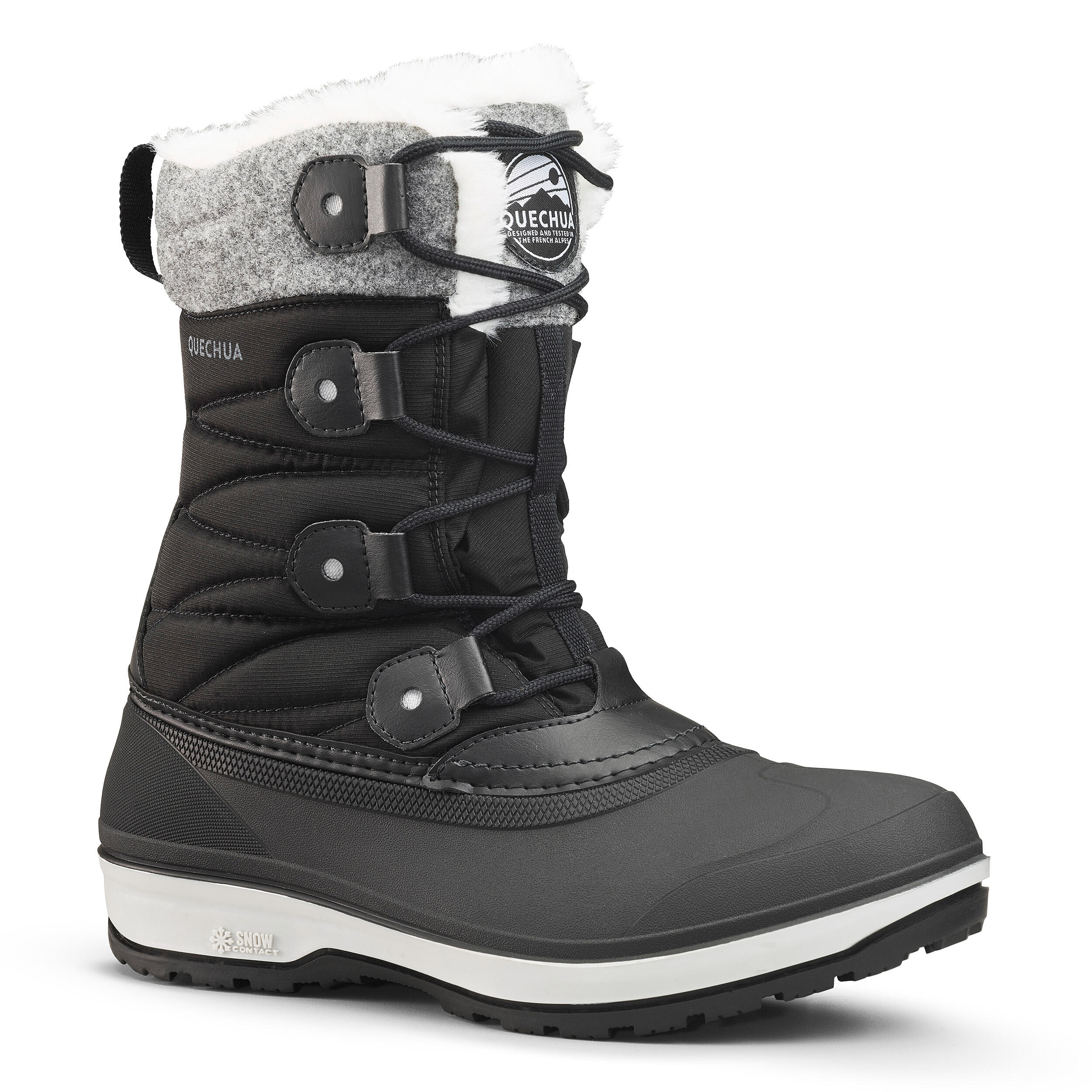 Botas de nieve c lidas impermeables SH500 X WARM Ca a alta