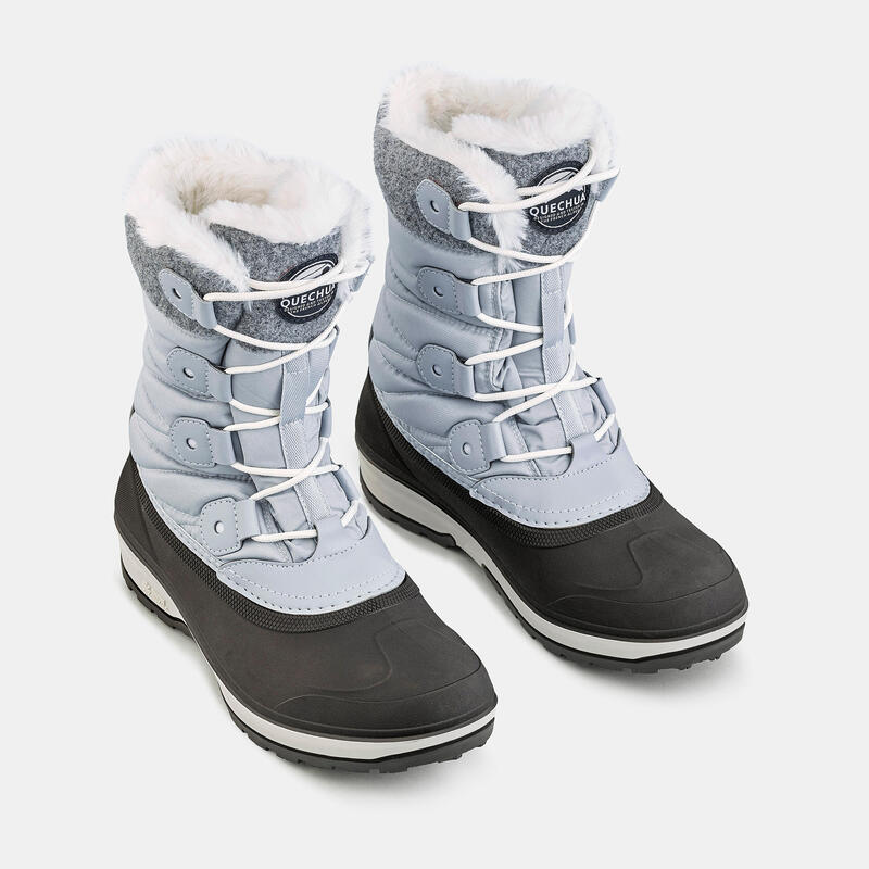 Buty turystyczne, śniegowce damskie, Quechua SH500 X-WARM, wodoodporne