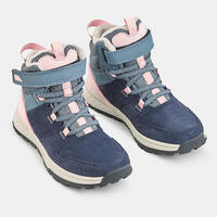 Cipele za planinarenje SH500 vodootporne kožne na čičak dečje od 24 do 34