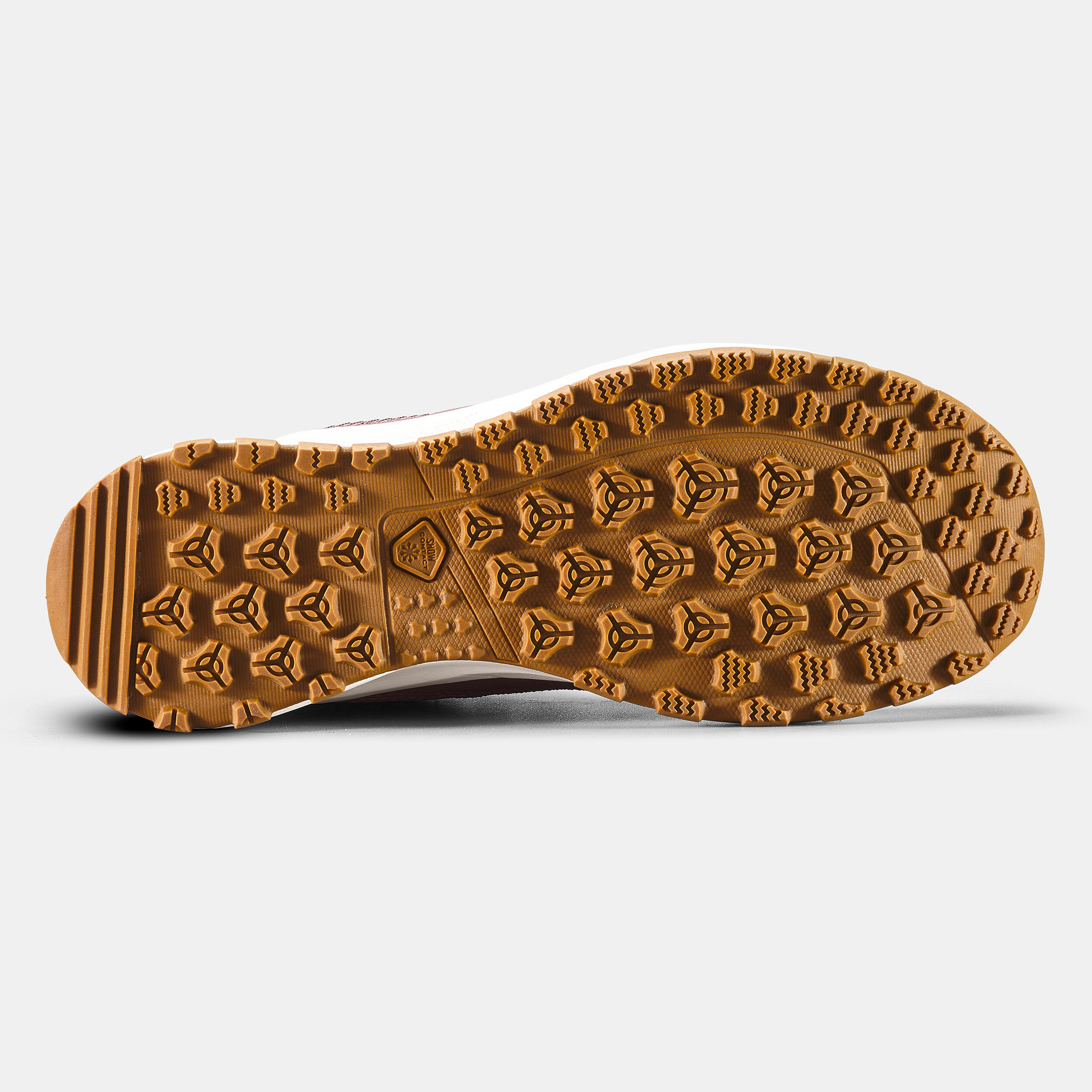 Women's Warm and Waterproof Hiking Boots NH500 Mid - Burgundy