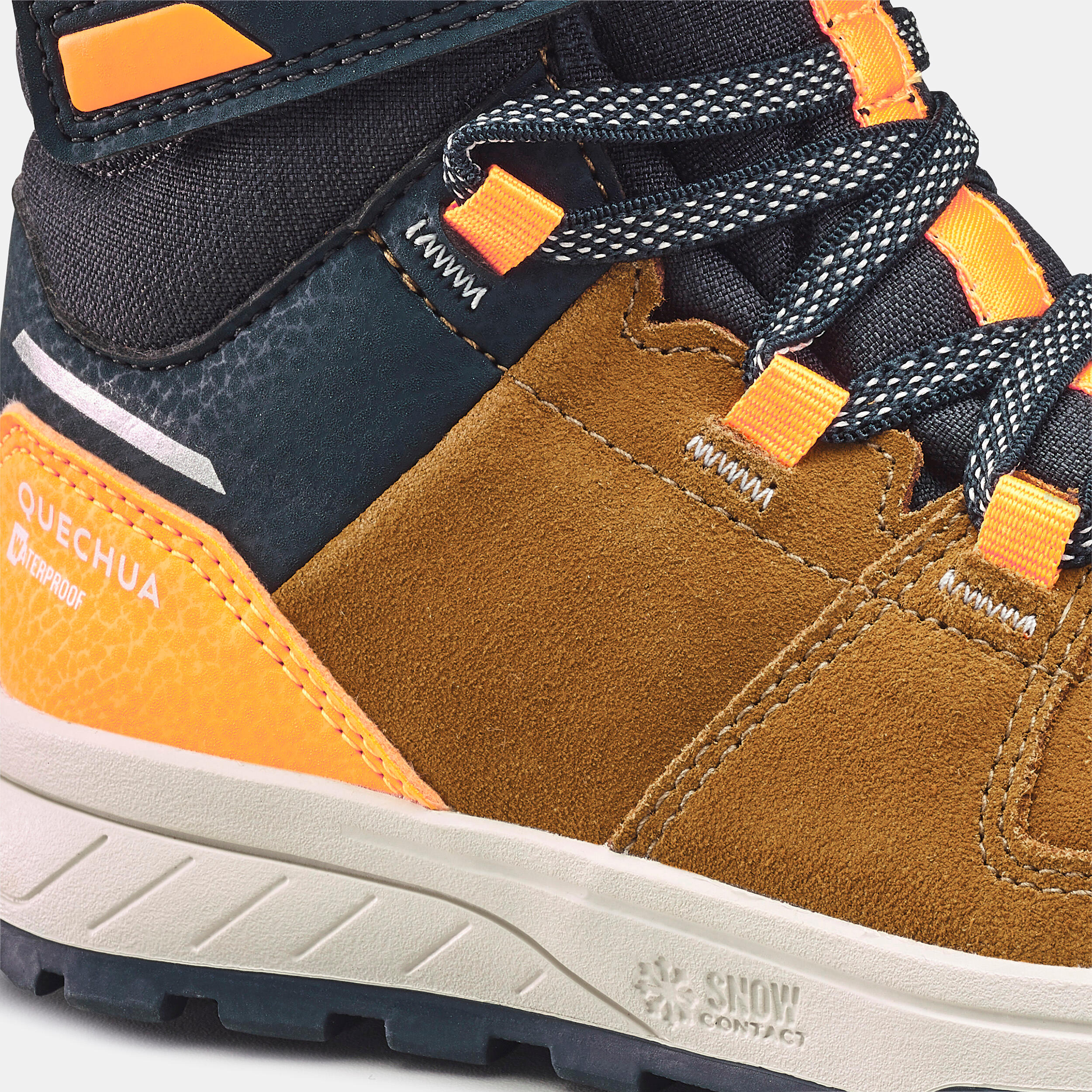 Kids’ Leather Winter Boots - SH 500 - QUECHUA