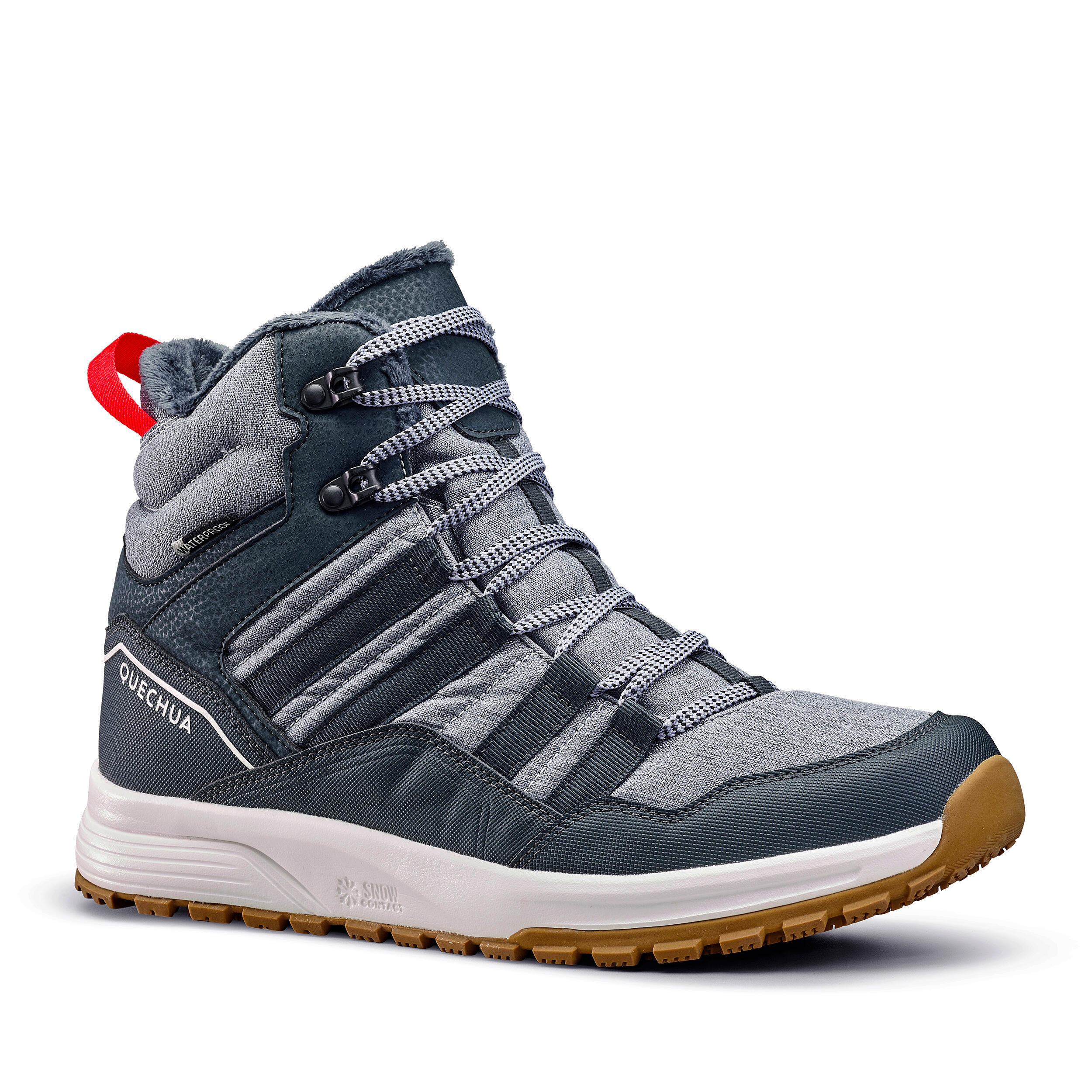 Warm, waterproof hiking boots - SH500 MID - Men