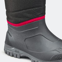 Čizme za planinarenje SH100 tople i vodootporne muške - crne  