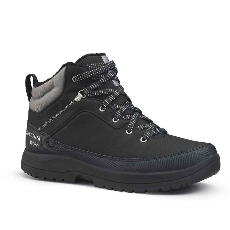 Men’s warm and waterproof hiking boots - SH100 Mid-height