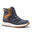 Winterschuhe Herren halbhoch warm wasserdicht Wandern - SH500 blau/braun