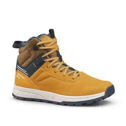 Kids’ Warm Waterproof Hiking Boots SH100 Warm Leather Laces Size 2.5 - 5