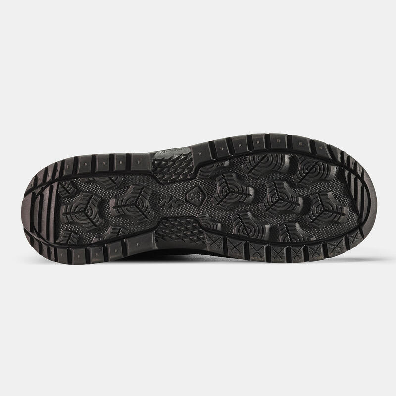 Wandelschoenen heren - warme waterdichte wandelschoenen - SH100 - mid - zwart