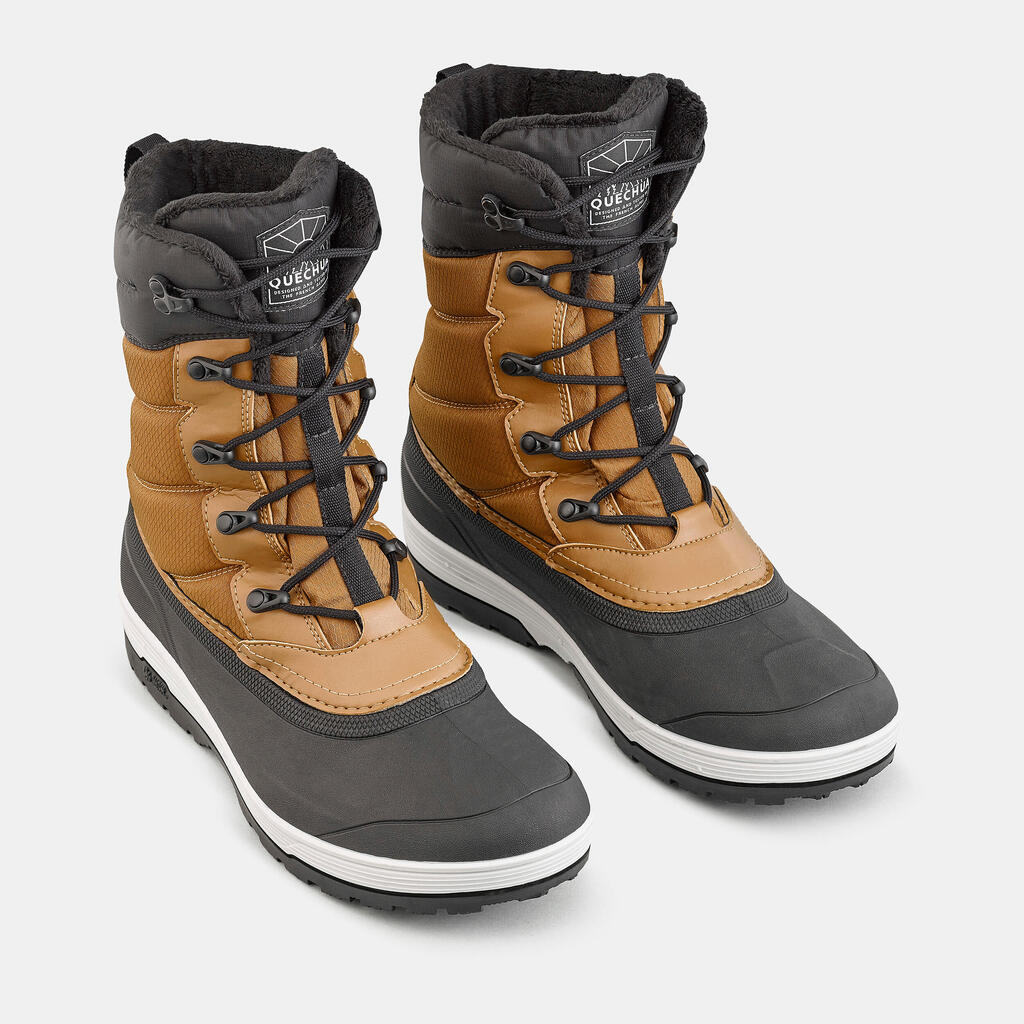 Men’s Warm Waterproof Snow Hiking Boots  - SH500 X- WARM - Lace
