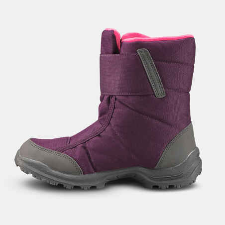 Kids’ warm waterproof snow hiking boots SH100 - Velcro Size 7 - 5.5 