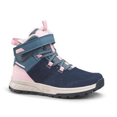 Çocuk Su Geçirmez Outdoor Kar Botu - 24 / 34 - Mavi / Pembe / Deri - SH500
