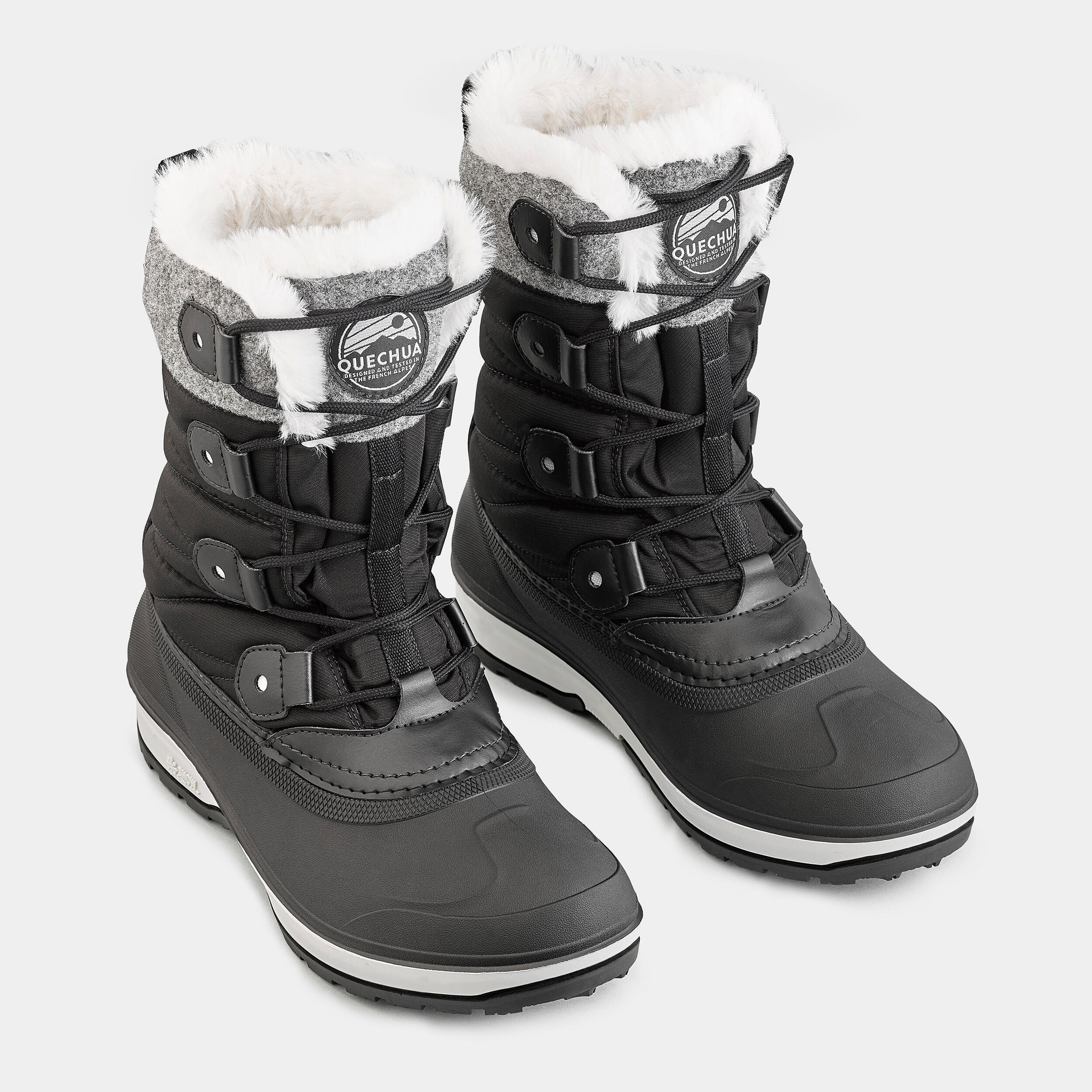 Botas de nieve c lidas impermeables SH500 X WARM Ca a alta