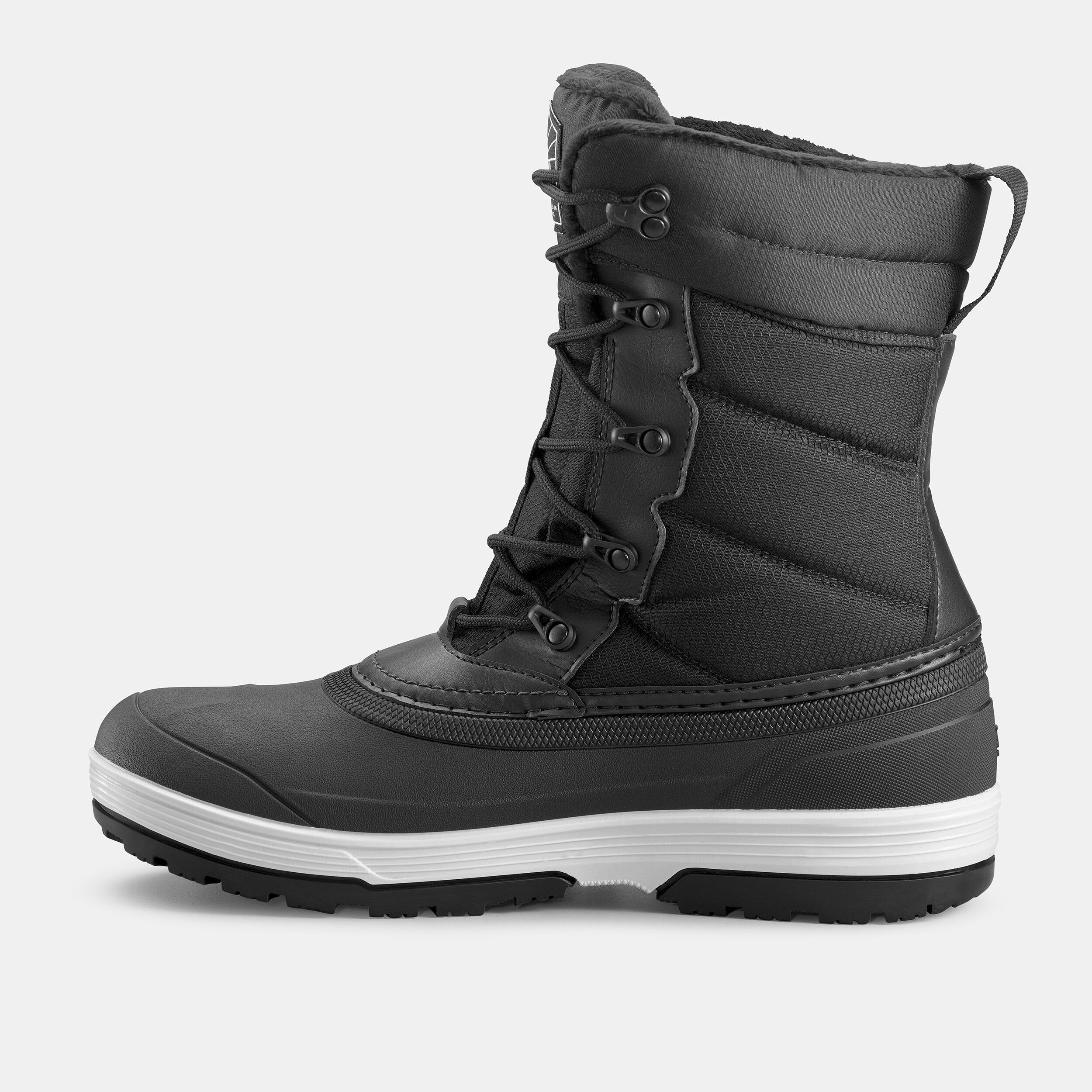 Warm waterproof hiking snow boots - SH500 lace - men