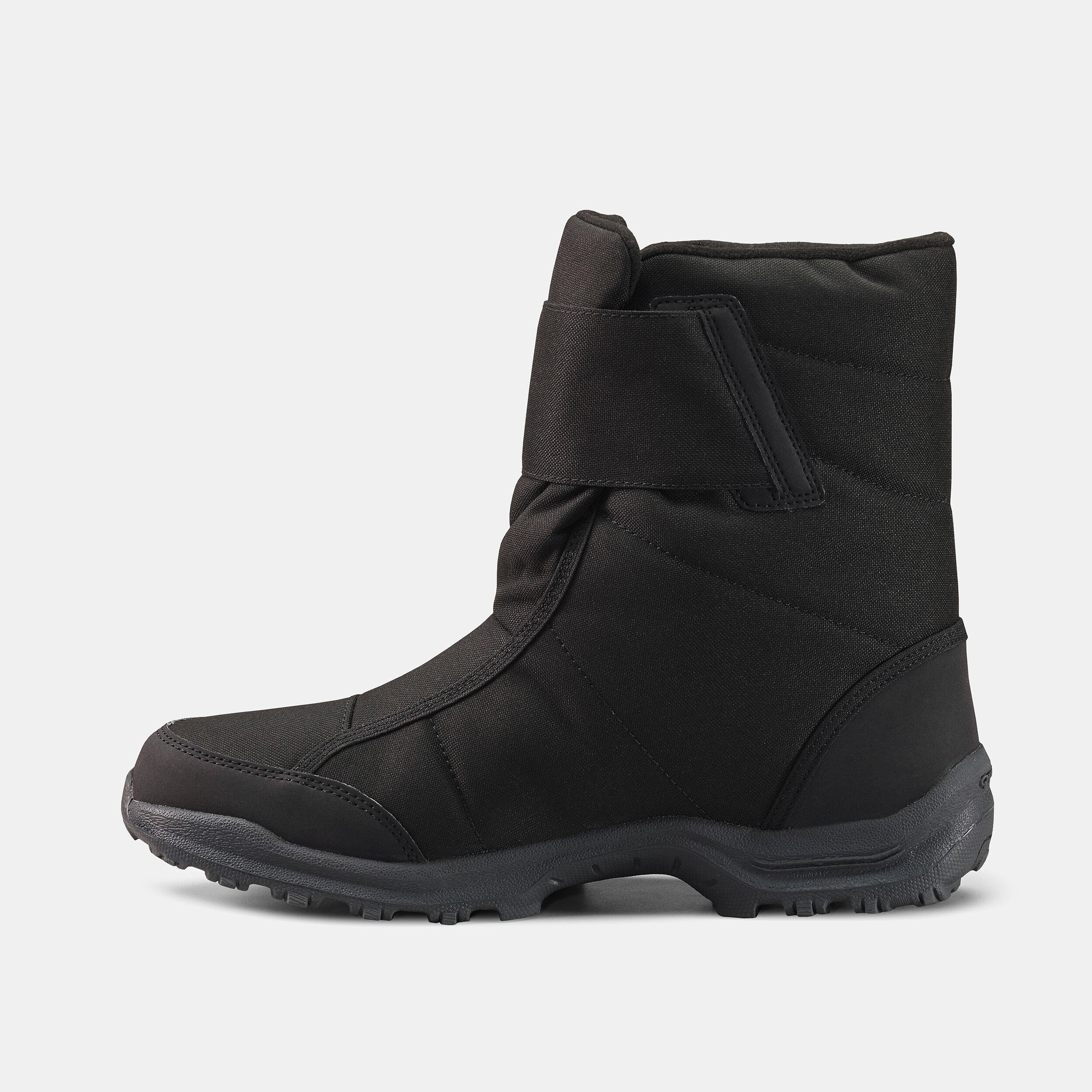 Men’s Warm Waterproof Snow Boots - SH100 hook and loop strap 3/5