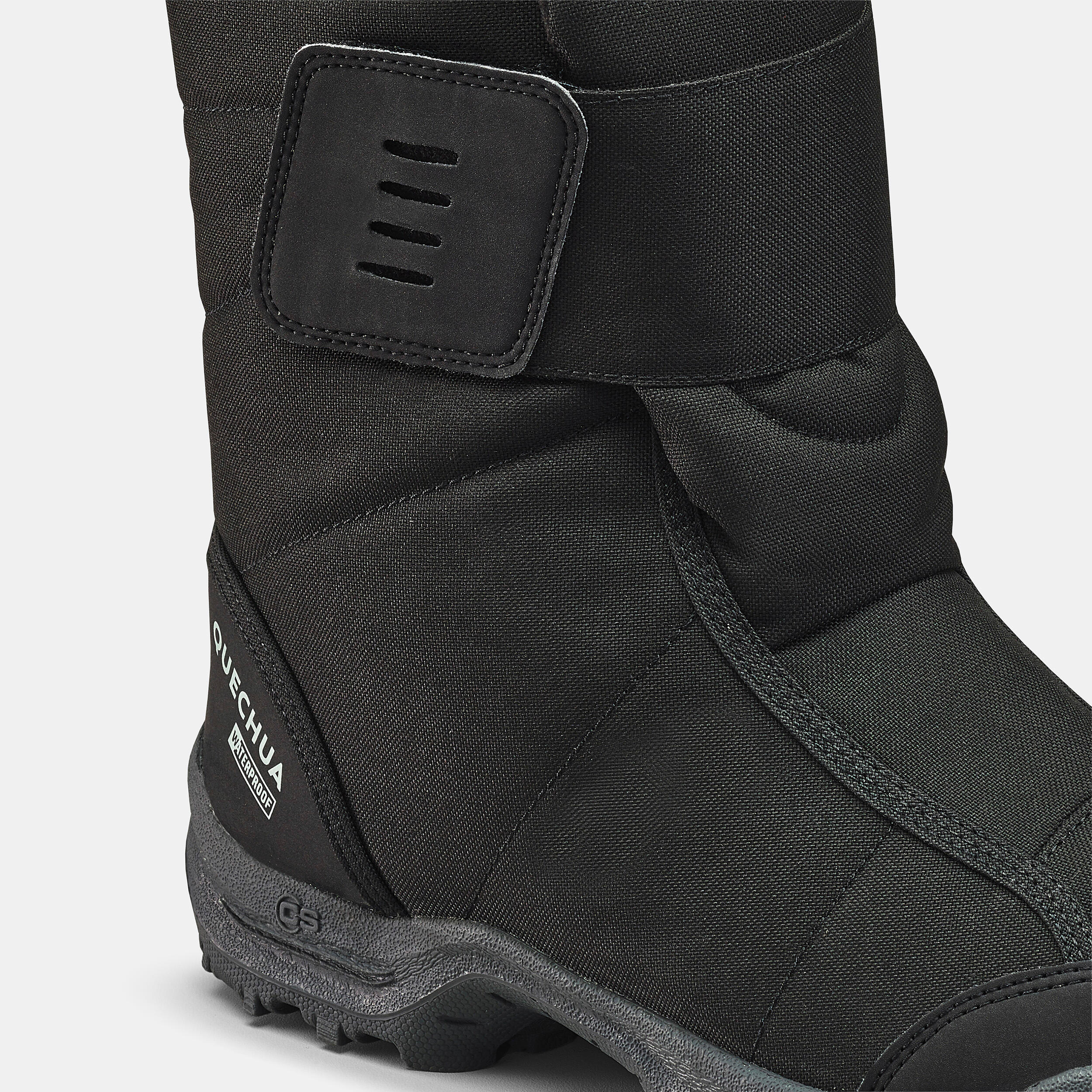 Men’s Warm Waterproof Snow Boots - SH100 hook and loop strap 5/5