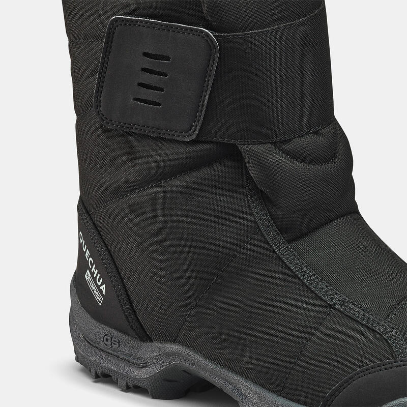 Men’s Warm Waterproof Snow Boots - SH100 hook and loop strap