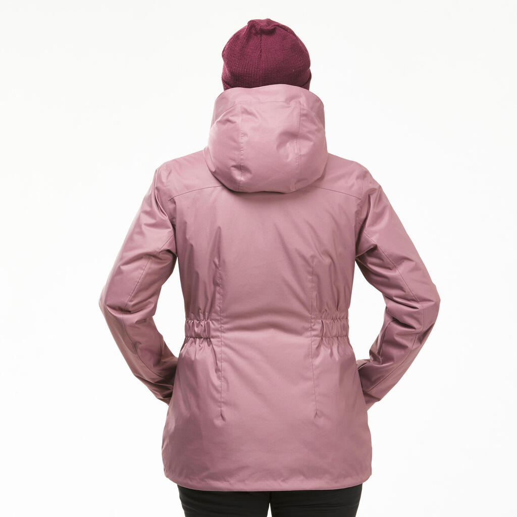 Women’s hiking waterproof winter jacket - SH500 -10°C