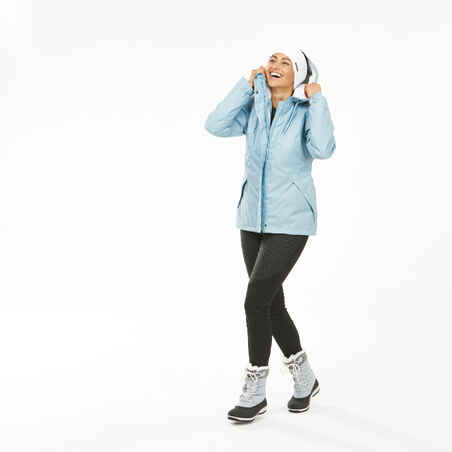 Women’s hiking waterproof winter jacket - SH500 -10°C