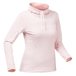 Women’s Long-sleeved Warm Hiking T-shirt - SH100 WARM