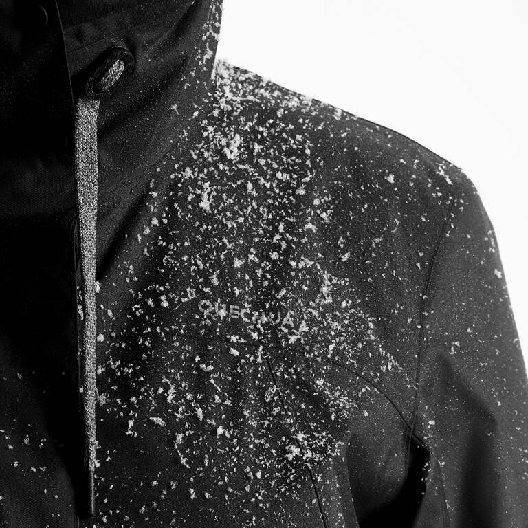 Women’s waterproof hiking jacket -10°C NH500 - Black