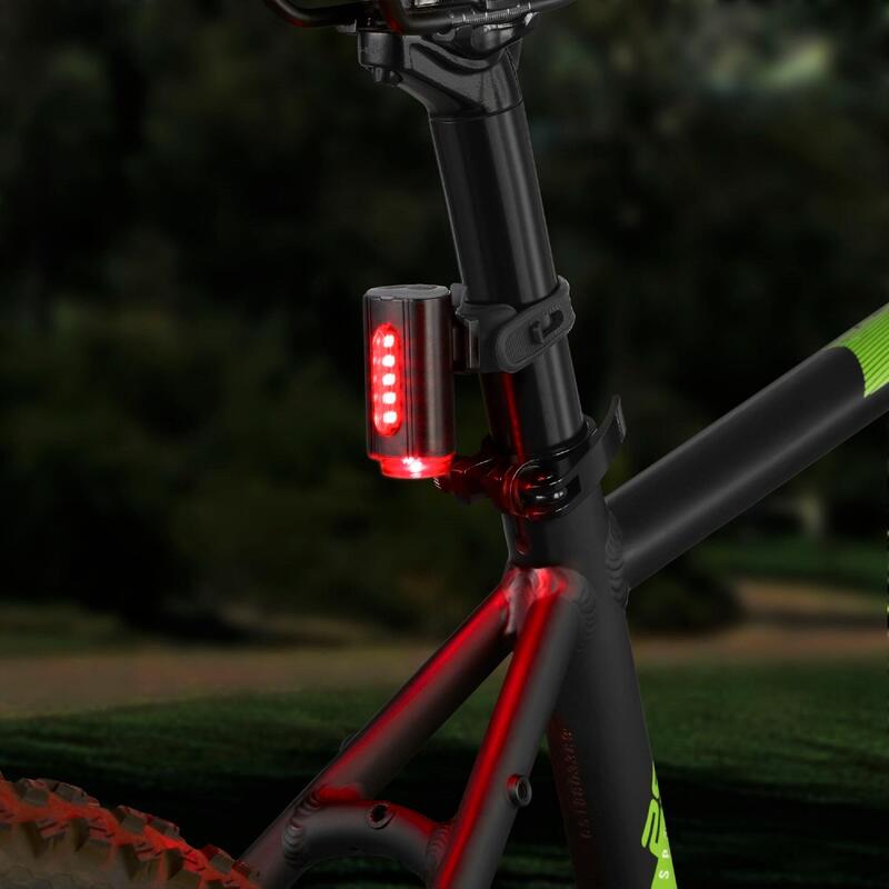 Fahrradbeleuchtung Rücklicht Fischer Twin 360° mit Bodenbeleuchtung