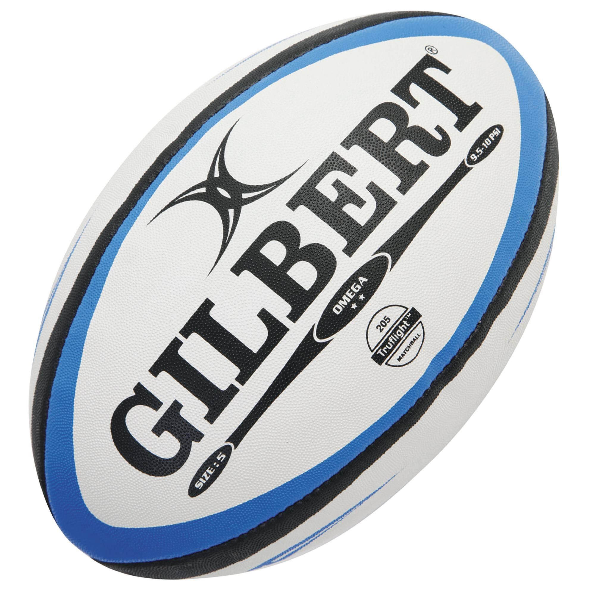 Omega Size 5 Rugby Ball - Blue - Decathlon