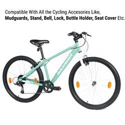 Mountain Bike ST30 26 inch 7 speed - Green White