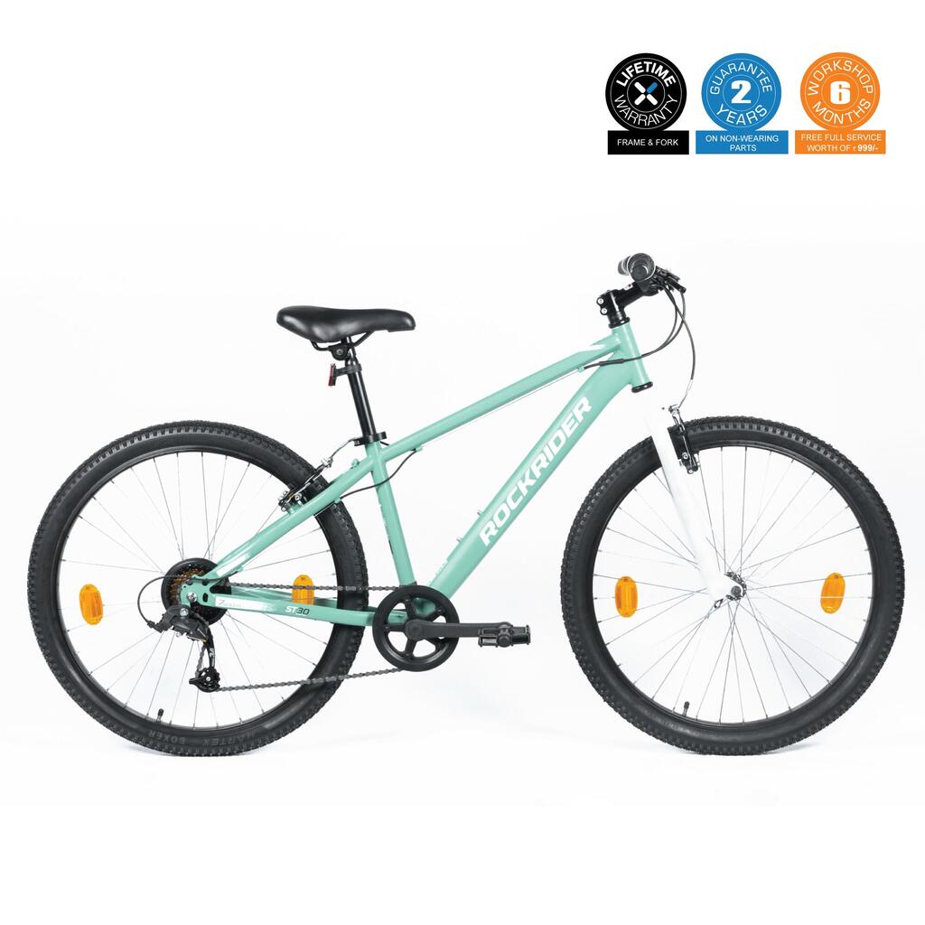VTT 26 Pouces 7 Vitesses ST30 - Vert/Blanc