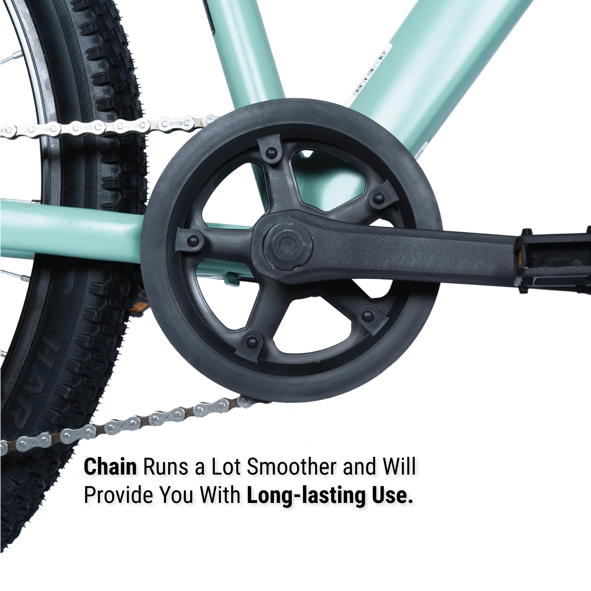 Mountain Bike ST30 26 inch 7 speed Green White