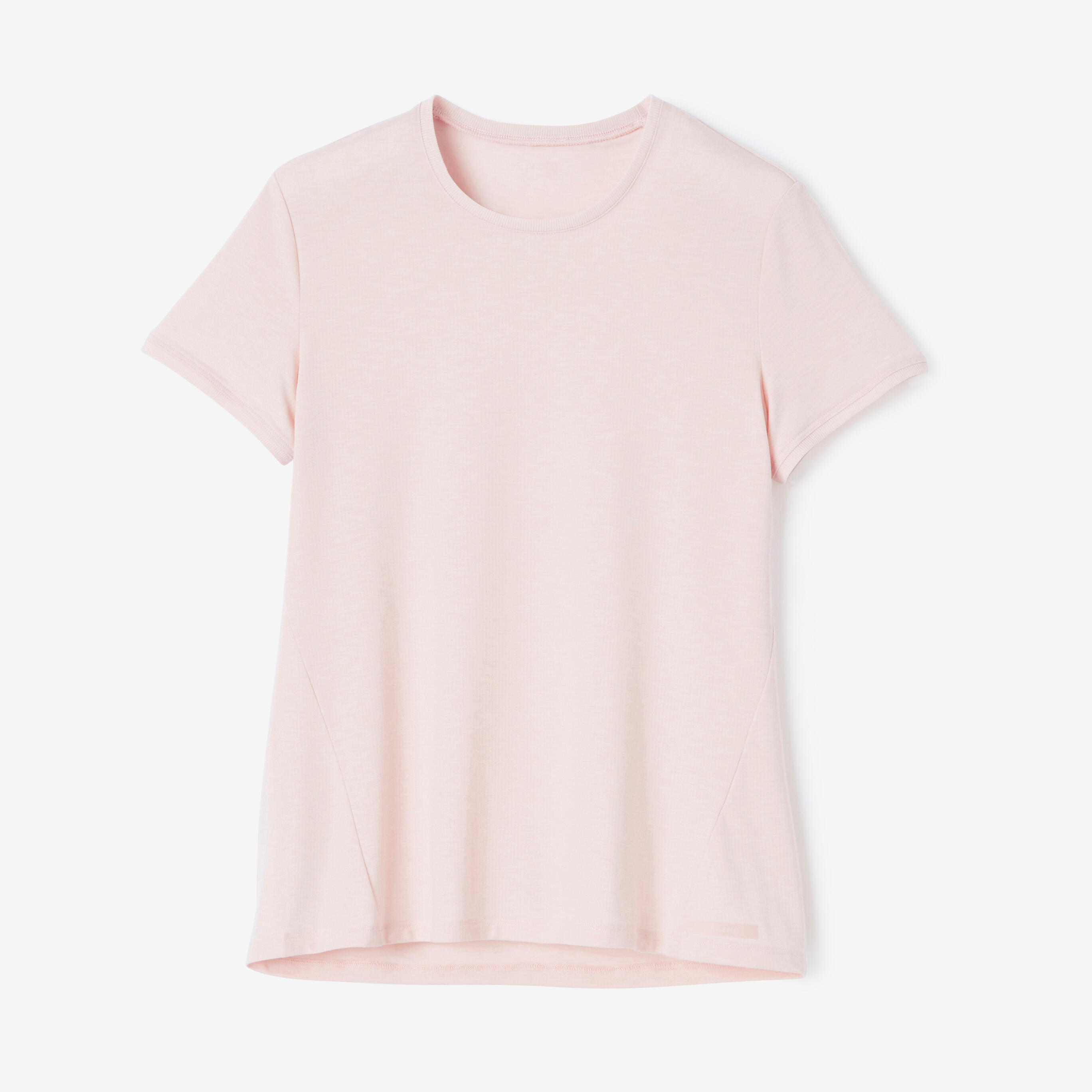 Soft and breathable women's running T-shirt - pink 7/8
