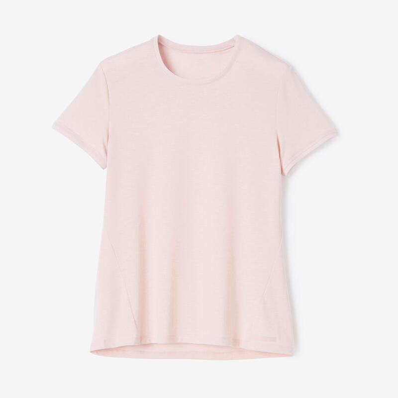 T-shirt running doux et respirant femme - Soft rose