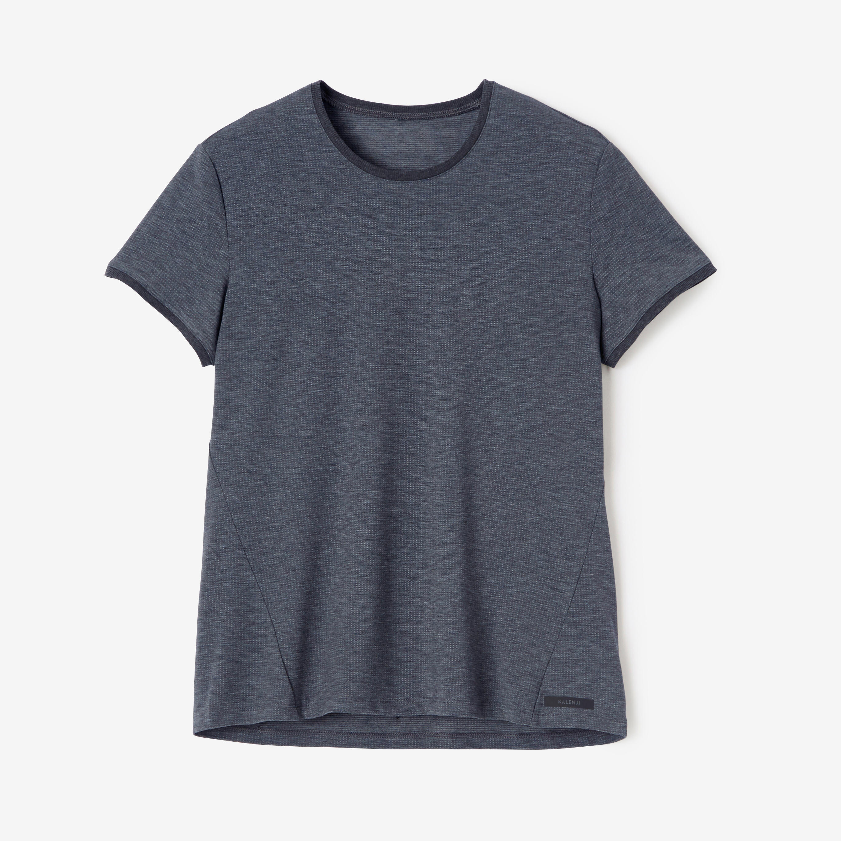 Soft and breathable women's running T-shirt - dark grey 8/10