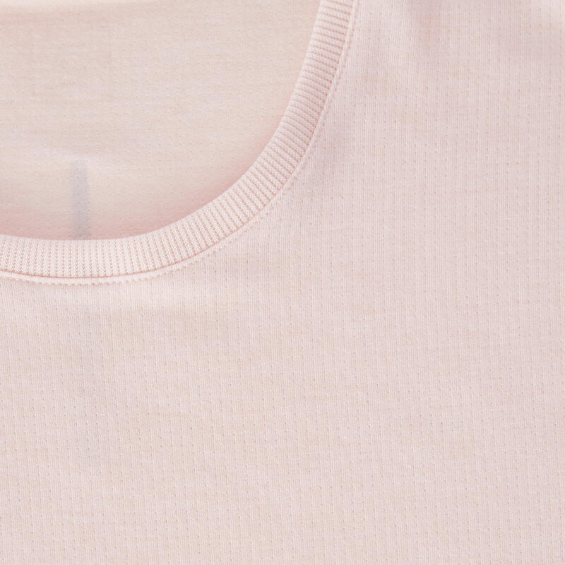Laufshirt kurzarm Damen weich atmungsaktiv - Soft rosa