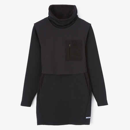 Warm+ Long Women's Running Warm Long Sweatshirt - black
