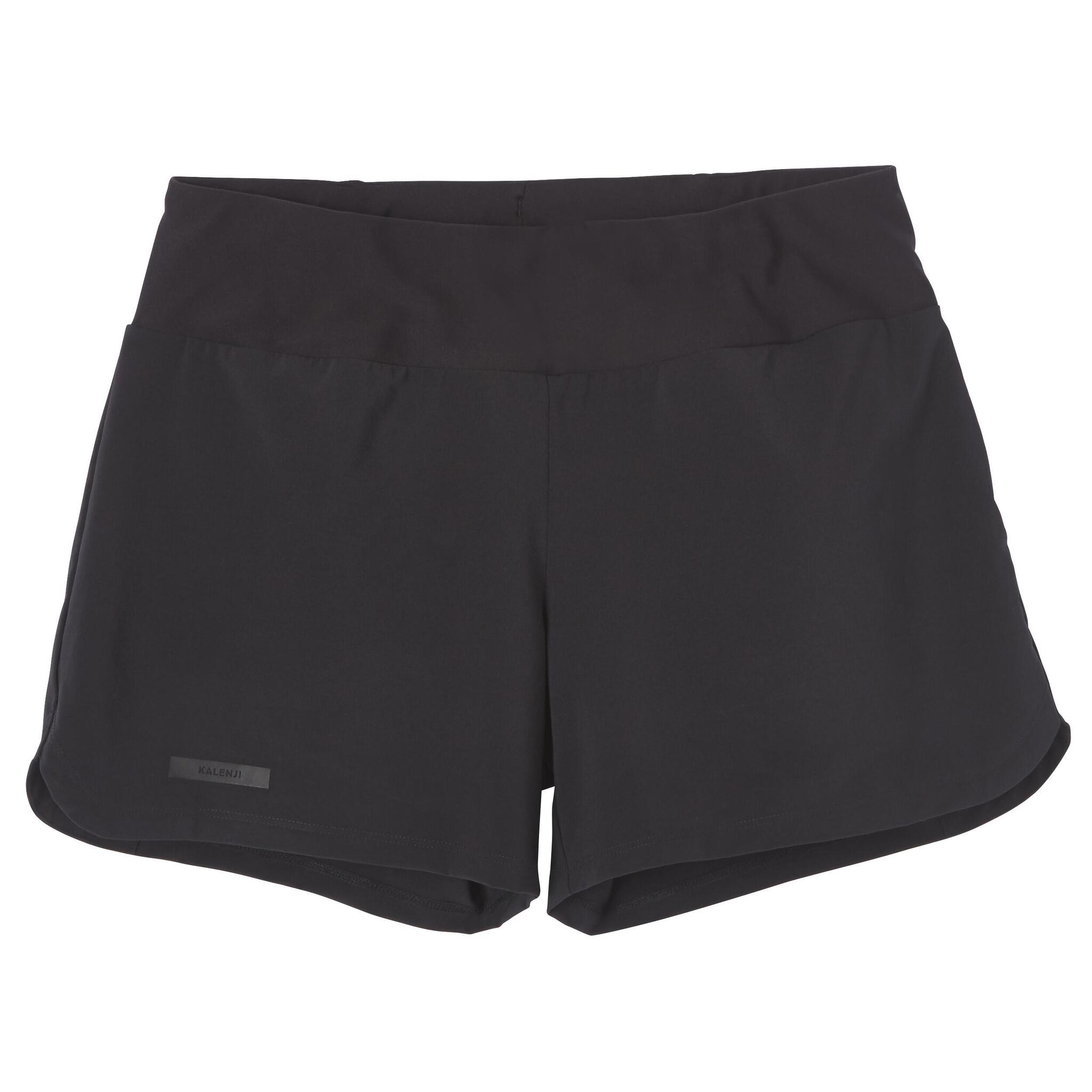 Women's Running Shorts - KIPRUN Run 100 Black