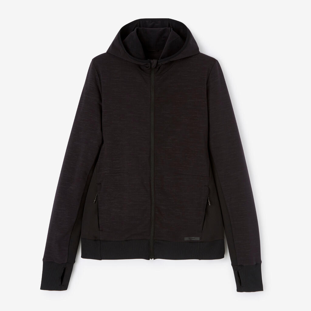 Women's Running Hoodie Warm - black