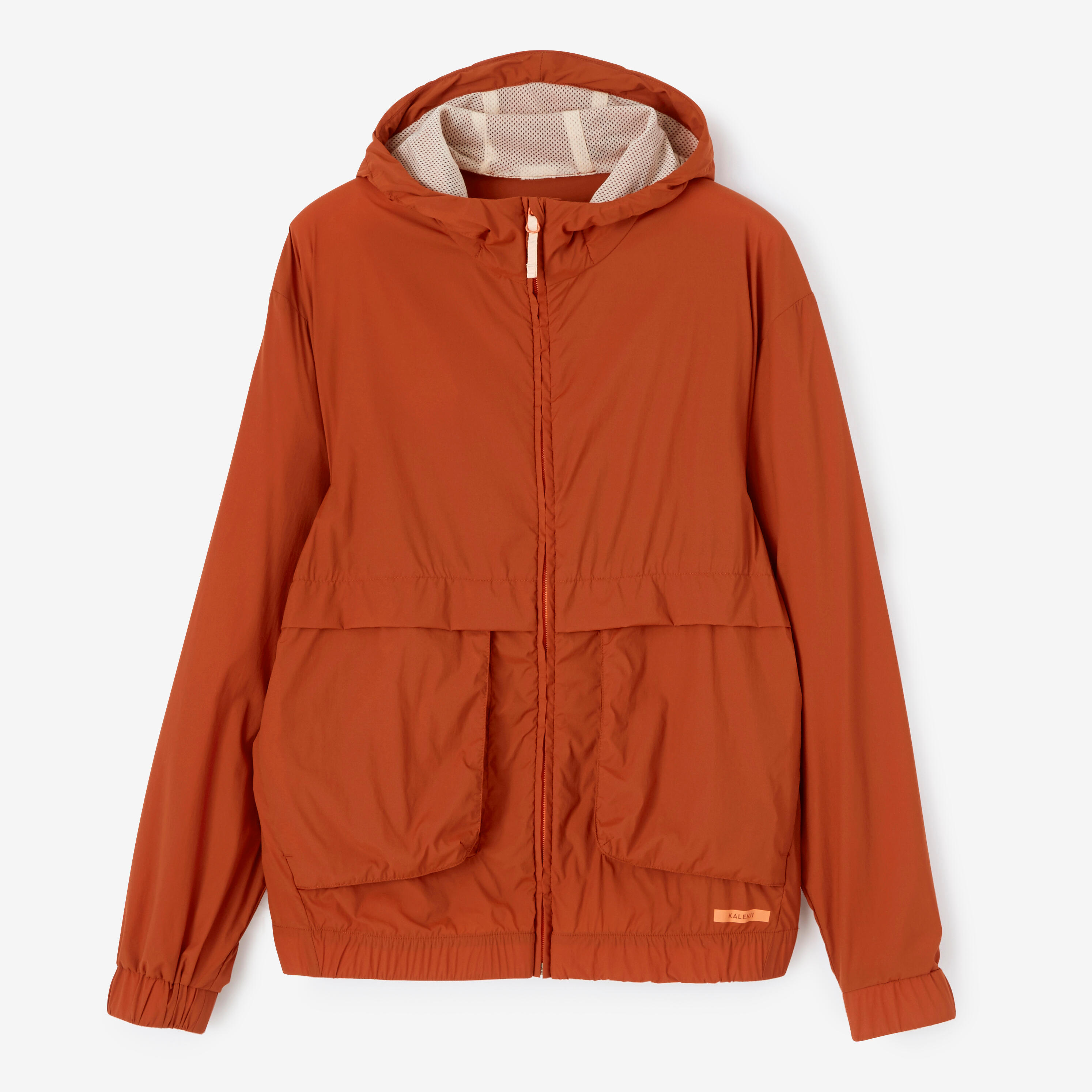 KIPRUN RUN 500 WOMEN's WINDPROOF RUNNING JACKET-BROWN 9/11