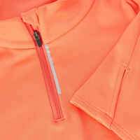 Zip Warm women's long-sleeved running T-shirt - coral