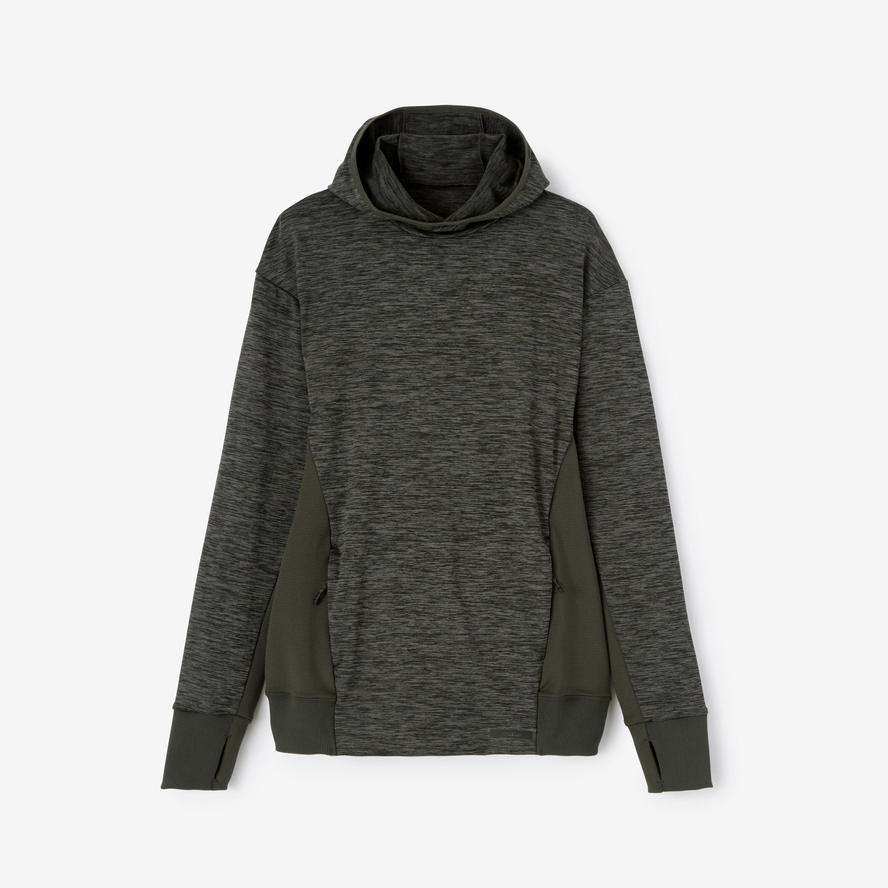 Women's Running Hoodie Warm - khaki 6/7