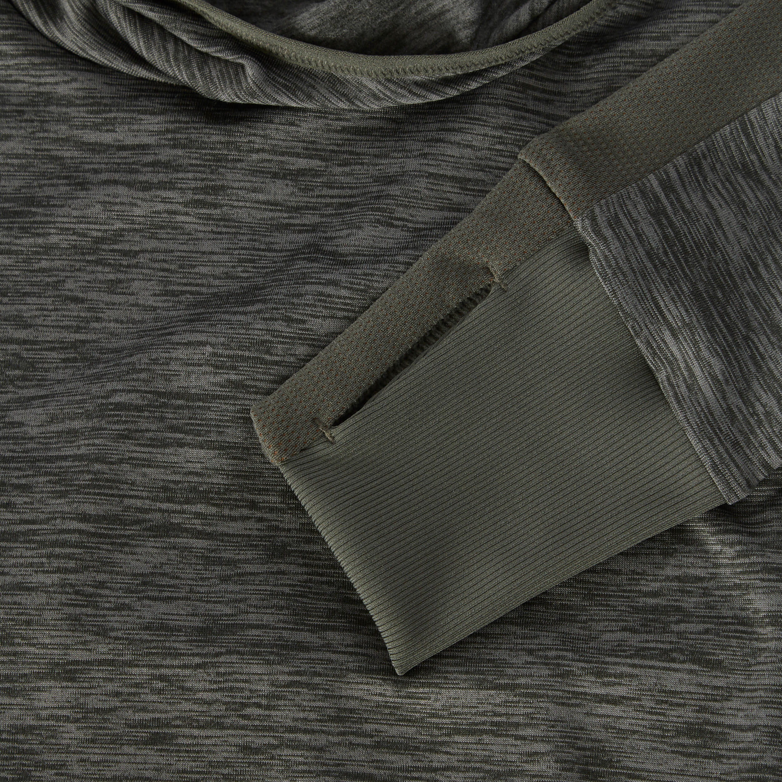 Women's Running Hoodie Warm - khaki 7/7