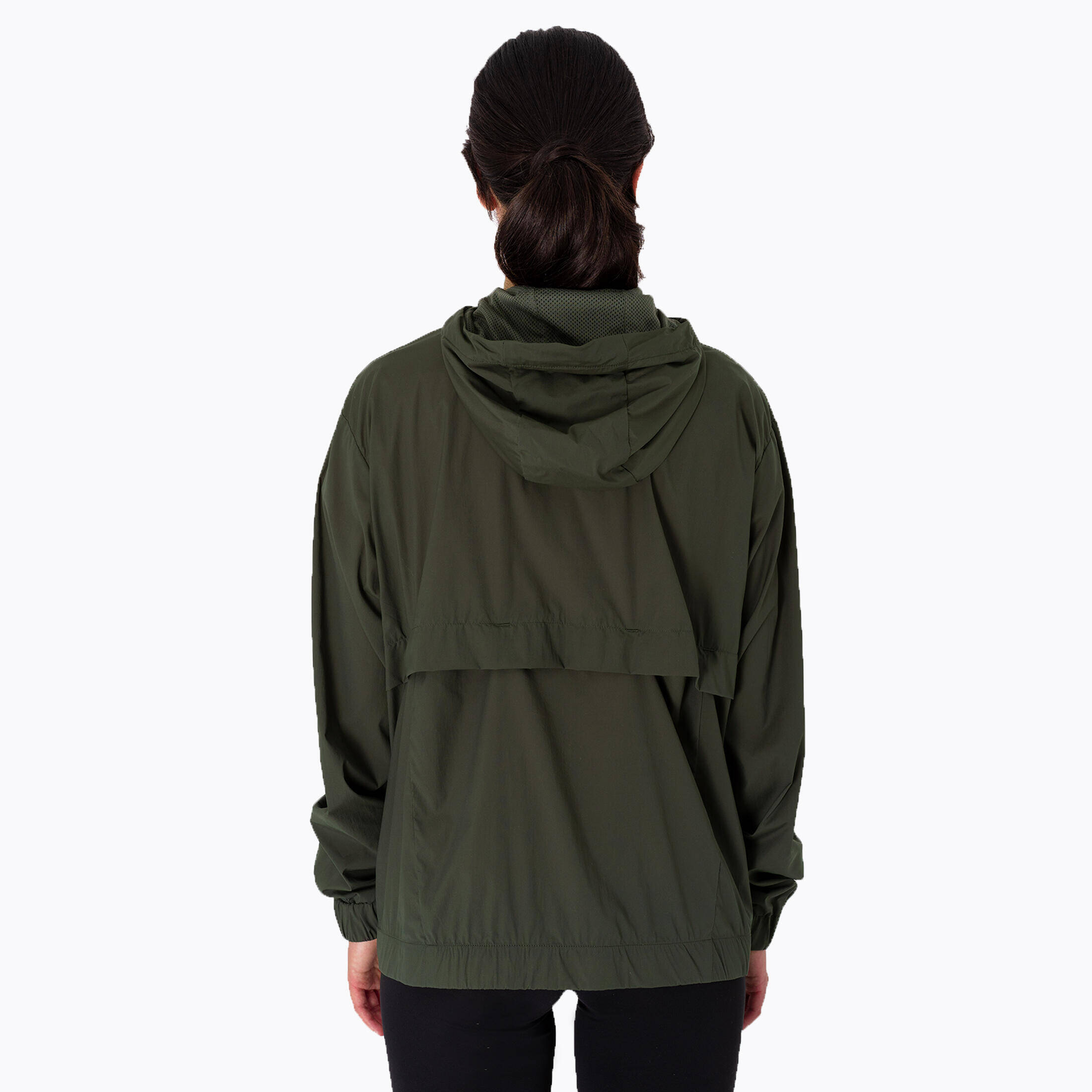 Women's windproof running jacket - KIPRUN Run 500 Wind - Khaki -  5